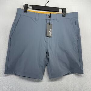 Avalon Golf Shorts Men's 32 Gray Chino Performance Tech Wicking 7 inch Flat NEW